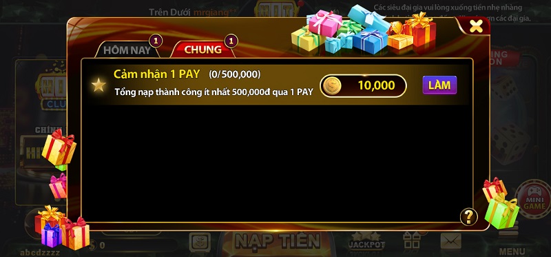 Làm theo yêu cầu cổng game Hit Club đưa ra nhận ngay 10.000 Xu